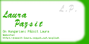 laura pazsit business card